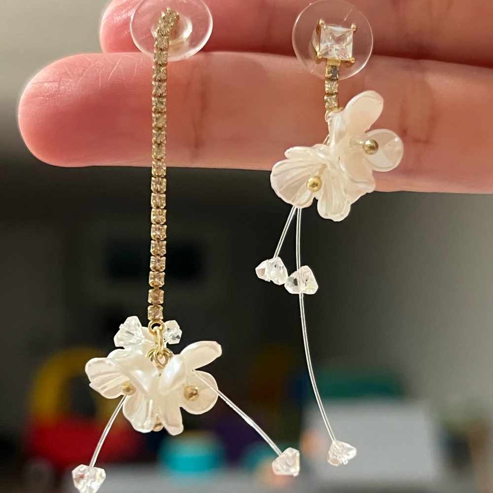 Elegant Floral Drop Earrings